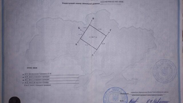 Продаж земельної ділянки в Чайках